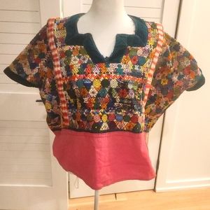 Colorful Vintage Poncho Sweater